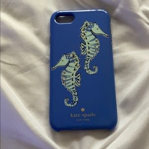 Kate Spade Glitter Seahorse iPhone 7 Case